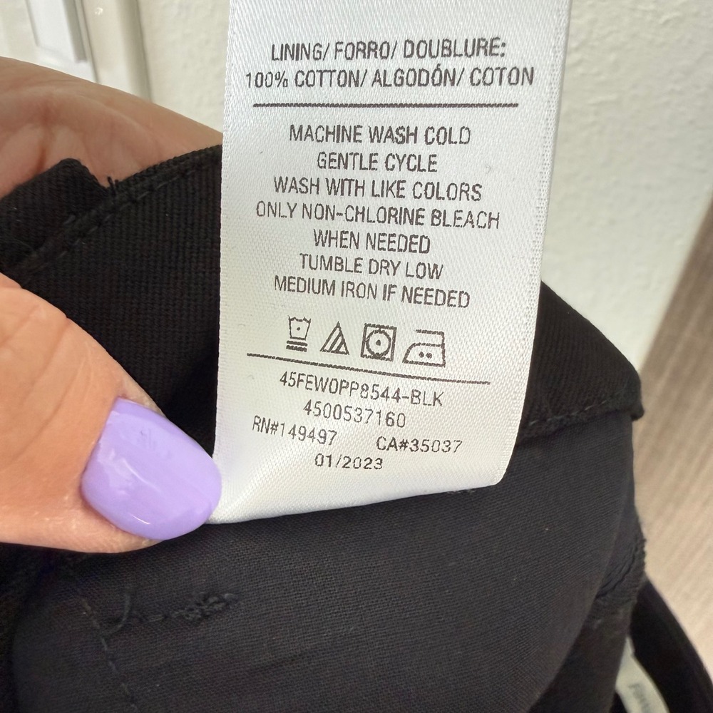 Favorite Daughter Black The Petite Favorite Pants Trouser Wide Leg Size 6 - Picture 13 of 13